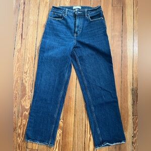 A&F Curve Love Vintage Straight High Rise Jeans